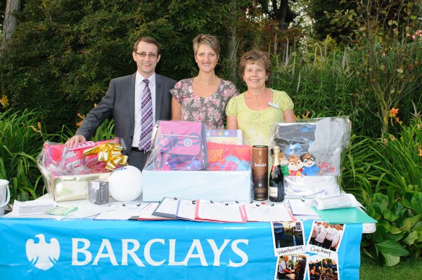 Barclays team supporting our Wine Tasting through staff volunteering and Matched Giving Scheme