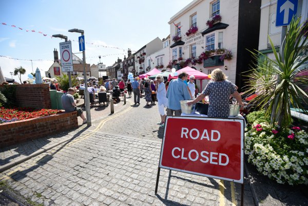 Music throughout the afternoon at the Square in Deal