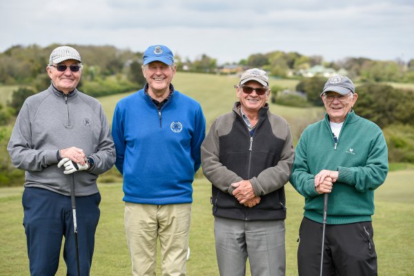 Teams enjoyed bacon rolls before teeing off