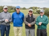 Teams enjoyed bacon rolls before teeing off