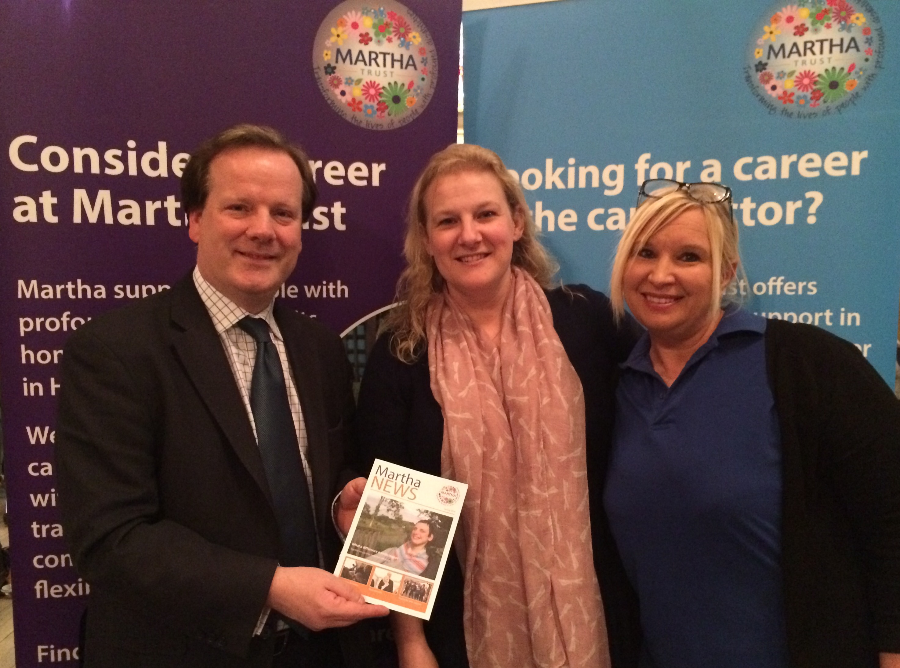 Martha checks in to the Deal and Dover Jobs fair News Martha Trust