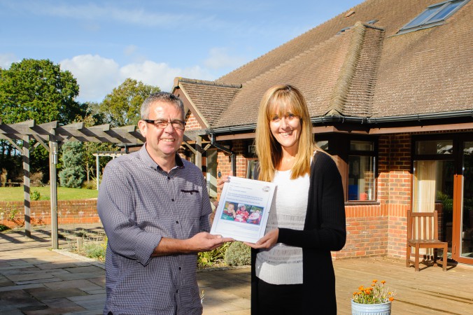 Alan Langley of Dover Design Photography and Julie Gayler, Director of Marketing at Martha Trust