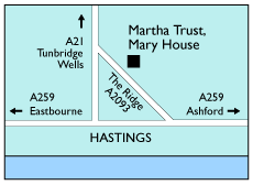 Map of Martha Trust in Hastings